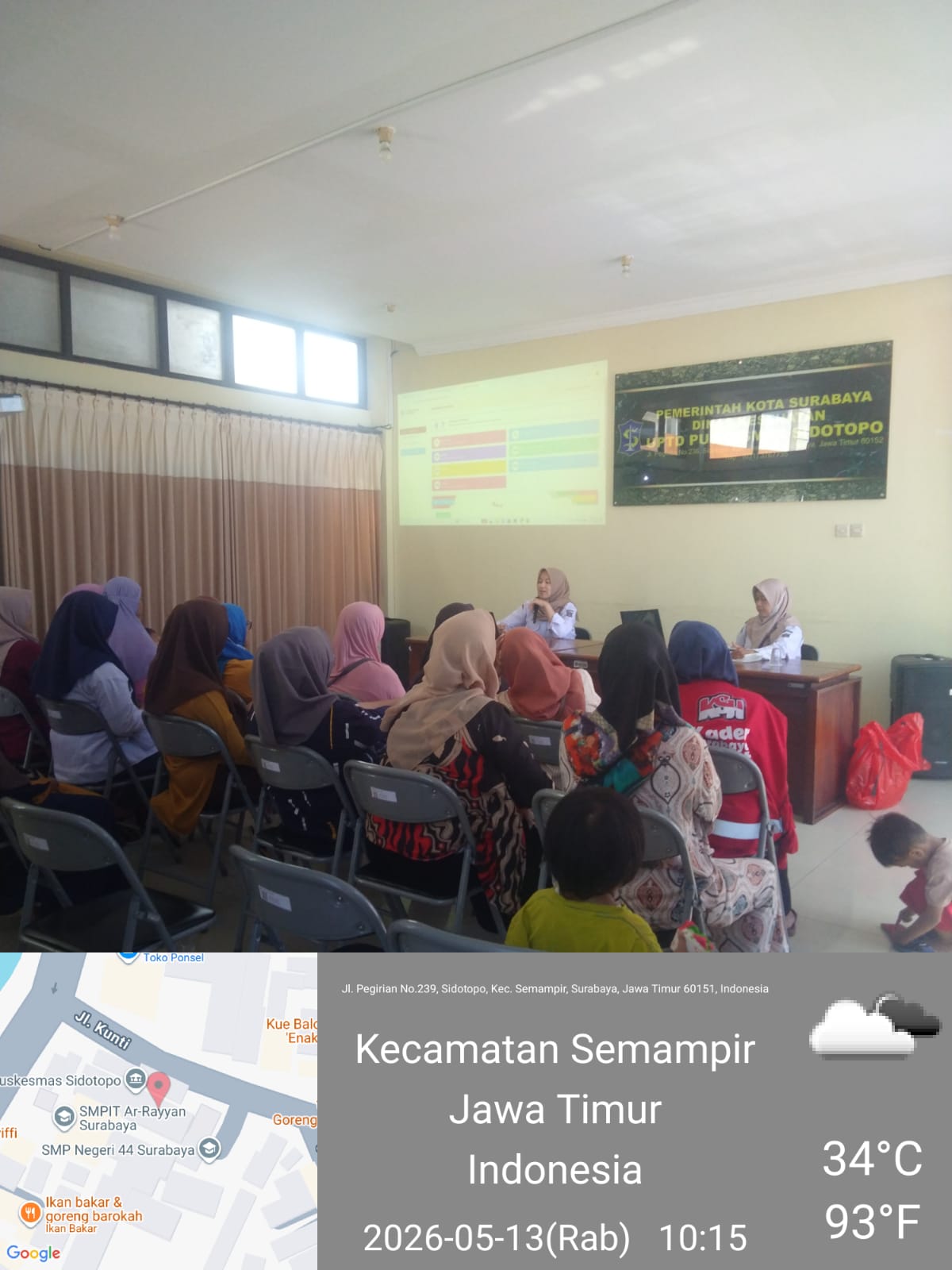 Sosialisasi ASW Posyandu Kader oleh Petugas Promkes Puskesmas Sidotopo