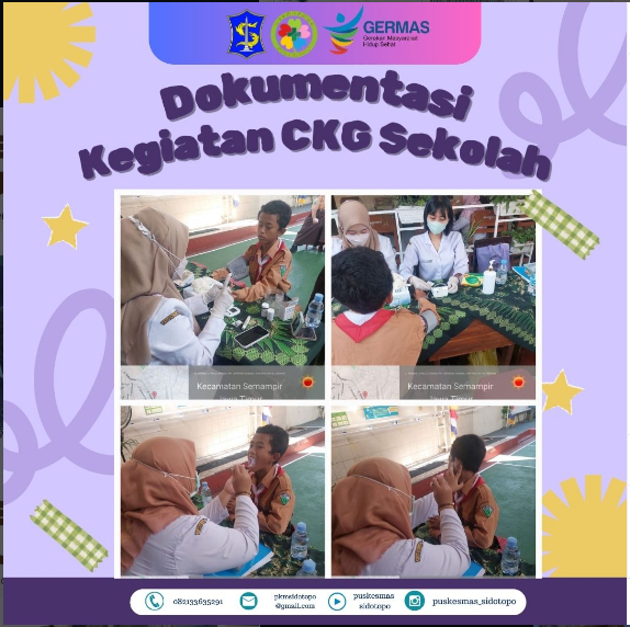 Cek Kesehatan Gratis (CKG) di Sekolah
