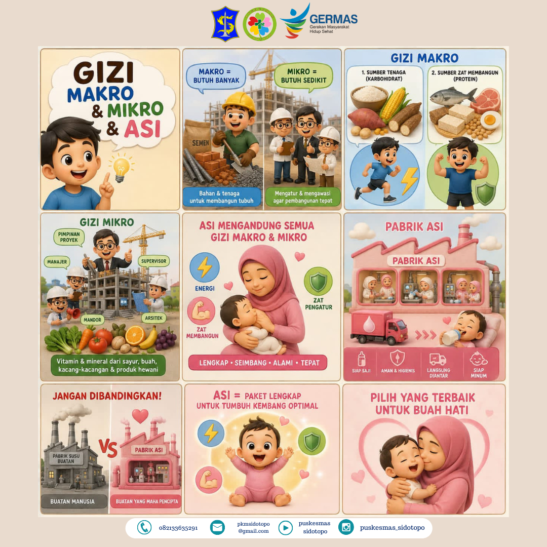 Gizi Makro, Gizi Mikro, dan ASI
