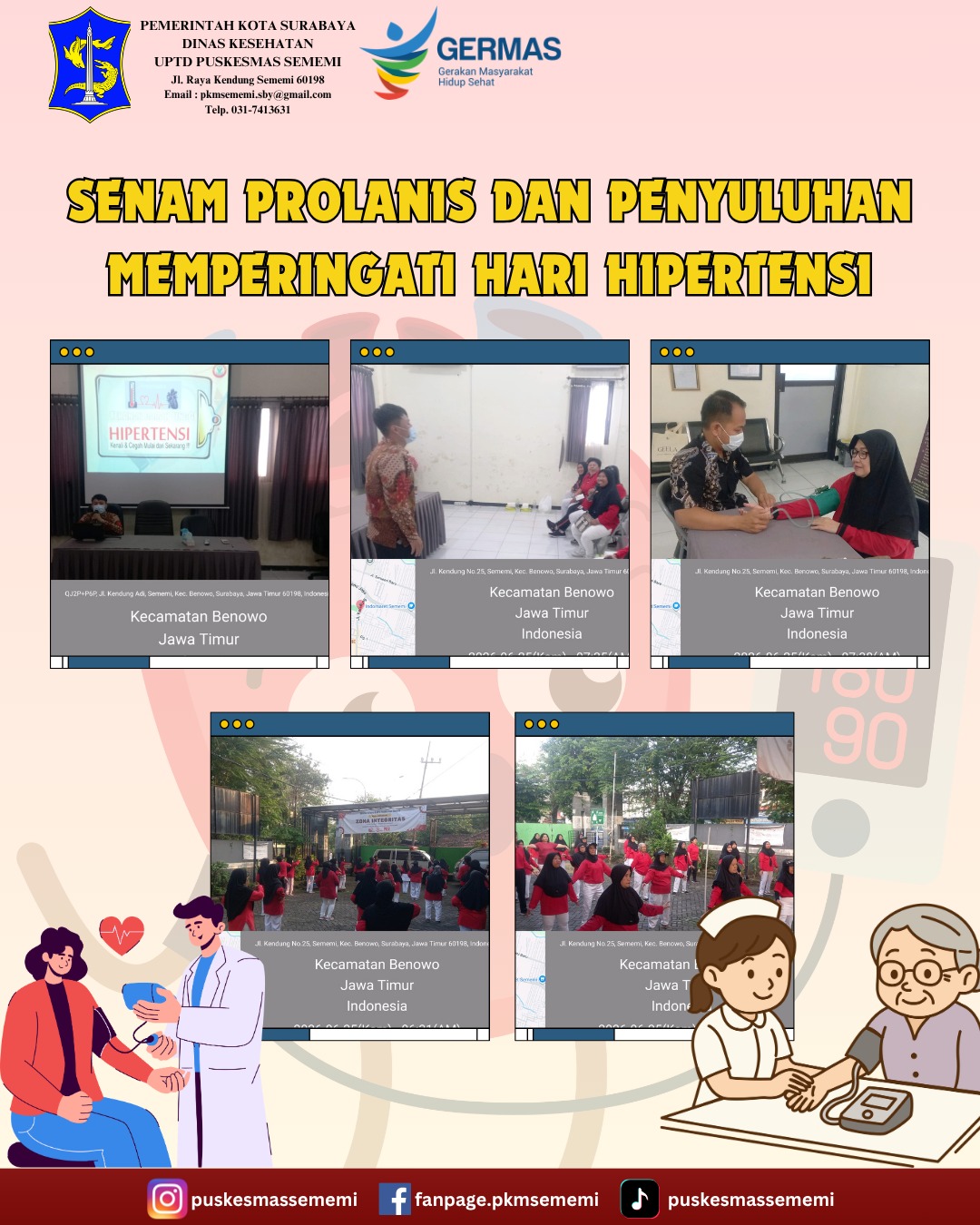SENAM PROLANIS DAN PENYULUHAN DALAM RANGKA MEMPERINGATI HARI HIPERTENSI