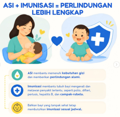 MITOS atau FAKTA? Asi Eksklusif sudah cukup, jadi bayi tidak perlu imunisasi