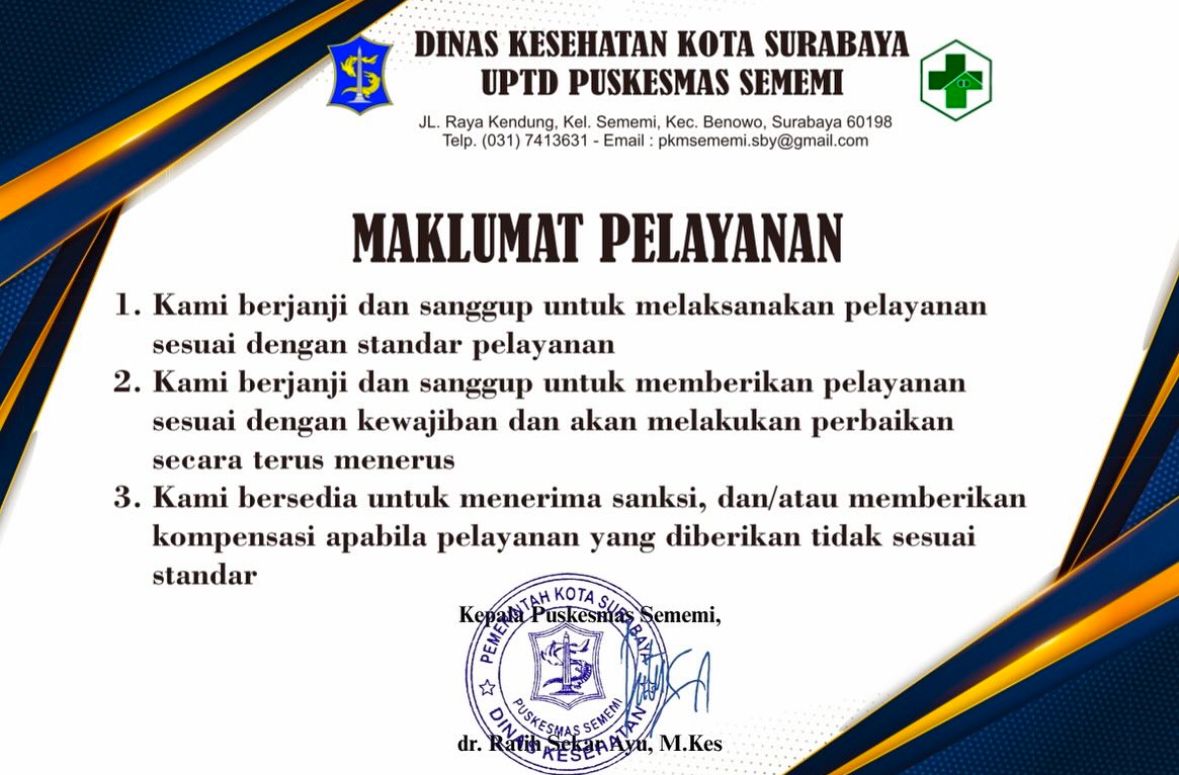 Maklumat Puskesmas Sememi