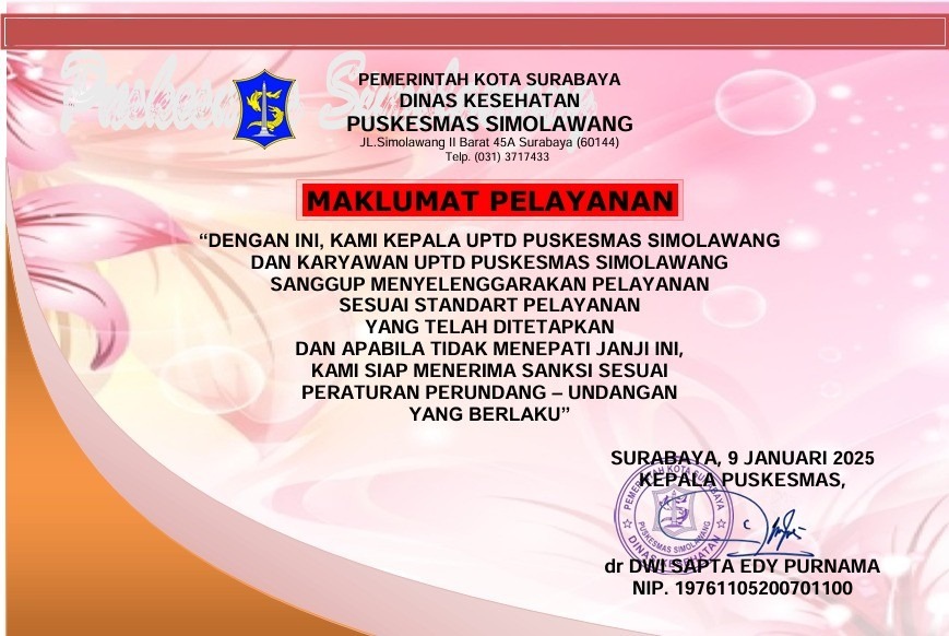 Maklumat Puskesmas Simolawang
