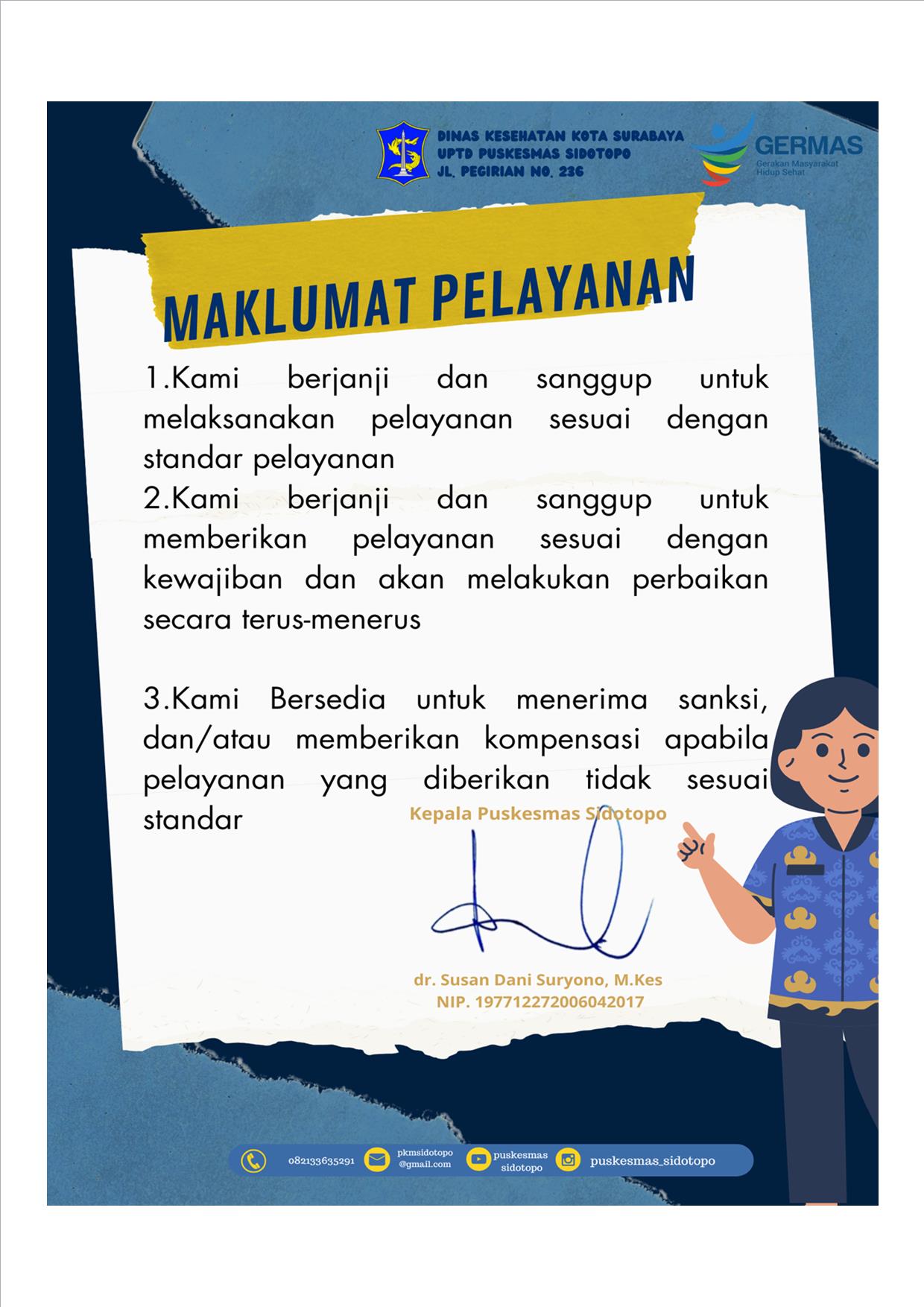 Maklumat Puskesmas Sidotopo