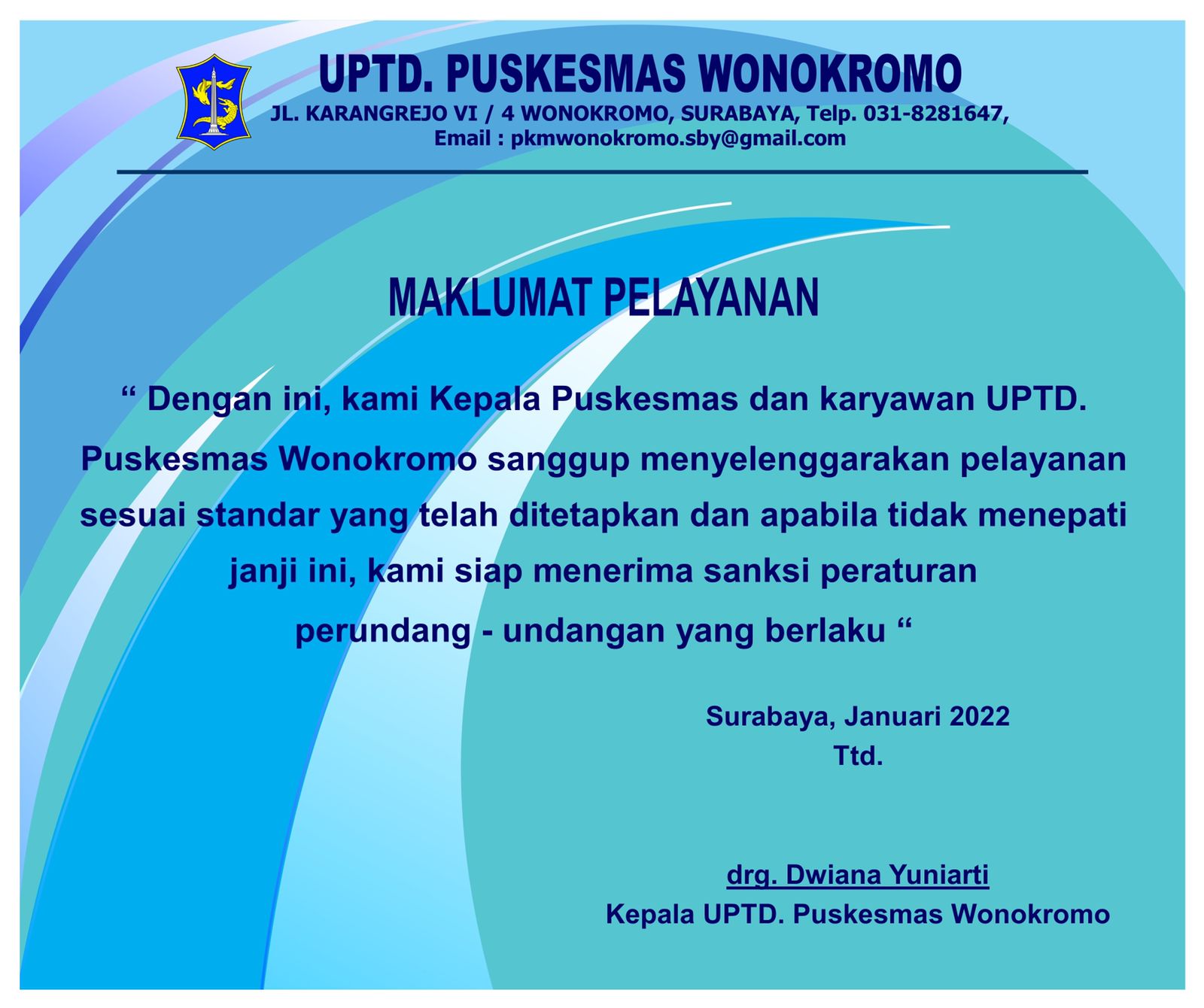 Maklumat Puskesmas Wonokromo