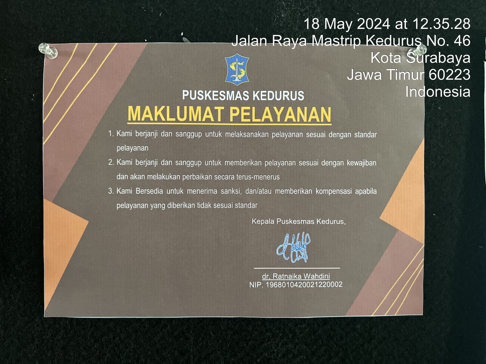 Maklumat Puskesmas Kedurus