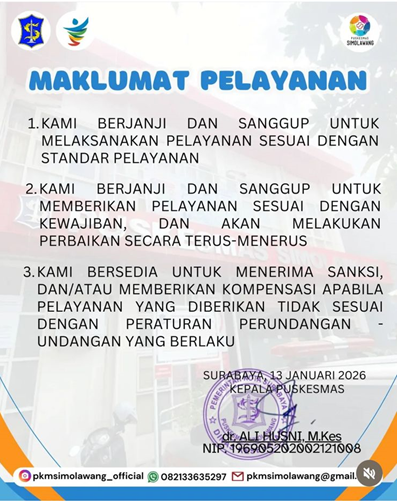 Maklumat Puskesmas Simolawang
