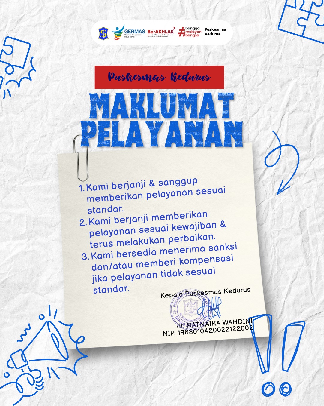 Maklumat Puskesmas Kedurus