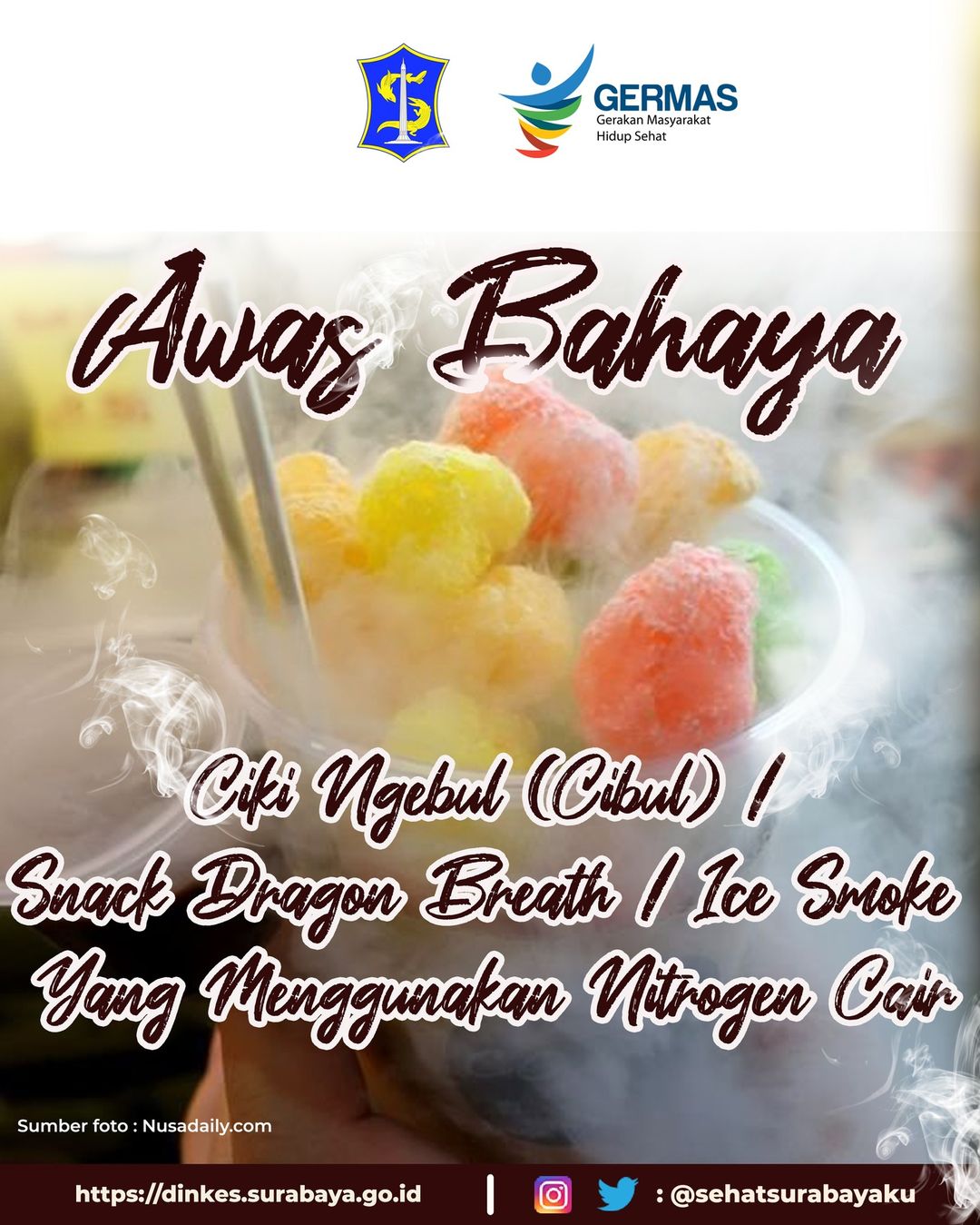 AWAS BAHAYA JAJANAN CIKI NGEBUL/DRAGON SMOKE BREATH/ICE SMOKE!